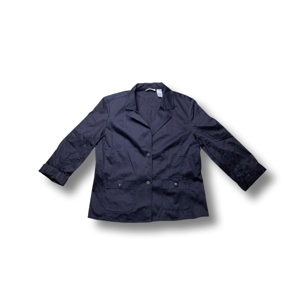 Black Vintage LIZ WEAR collection jacket meduim sized great for casual wear